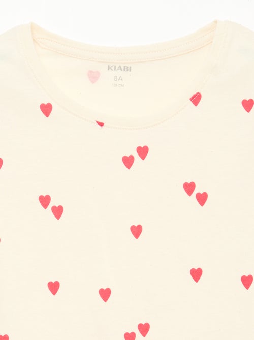 Pijama Curto Estampado - 2 Peças - Kiabi