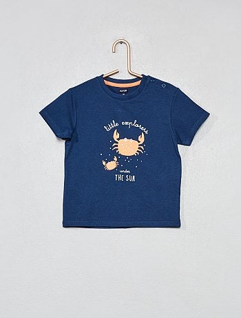 Menino 0-36 meses - Pijama curto estampado - Kiabi