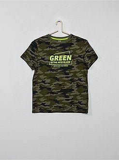 Pijama curto estampado - Kiabi