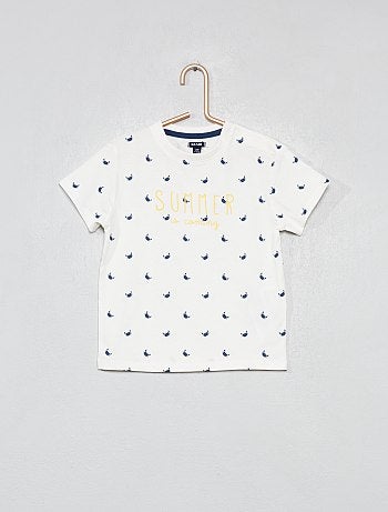 Pijama curto estampado - Kiabi