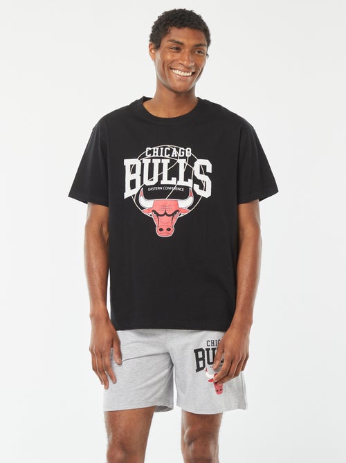 Pijama curto estampado 'Chicago Bulls' - 2 peças - Kiabi