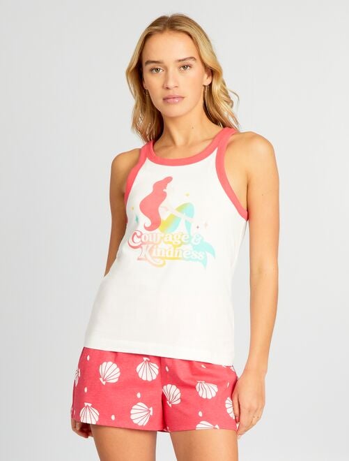 Pijama curto estampado 'Disney Princess' - 2 peças - Kiabi