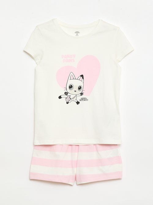Pijama curto estampado 'Gabby e a Casa Mágica' - 2 peças - Kiabi