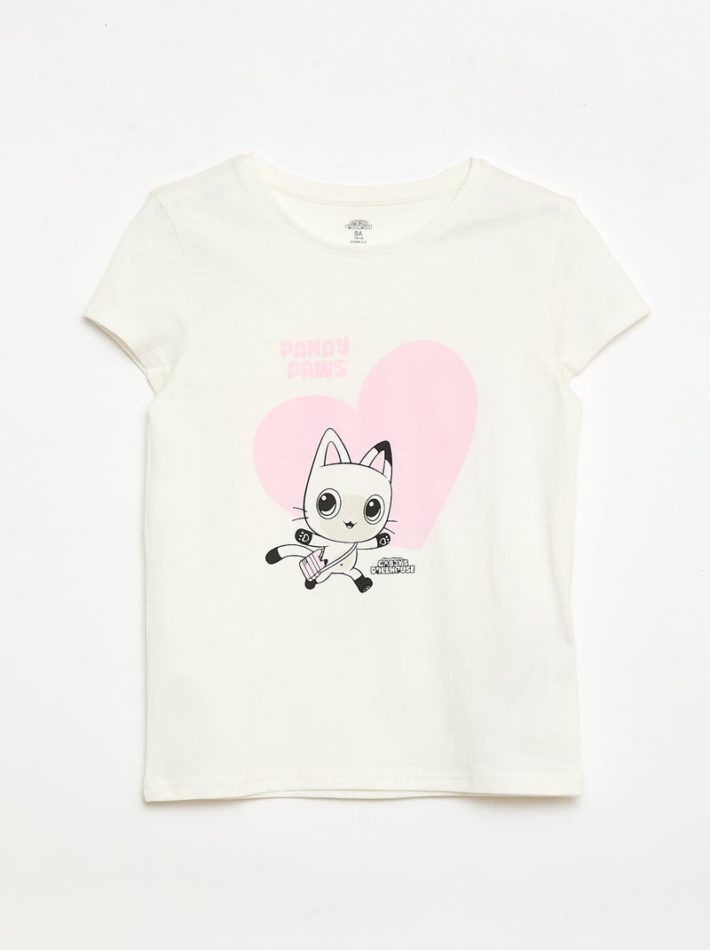 Pijama curto estampado 'Gabby e a Casa Mágica' - 2 peças Branco - Kiabi