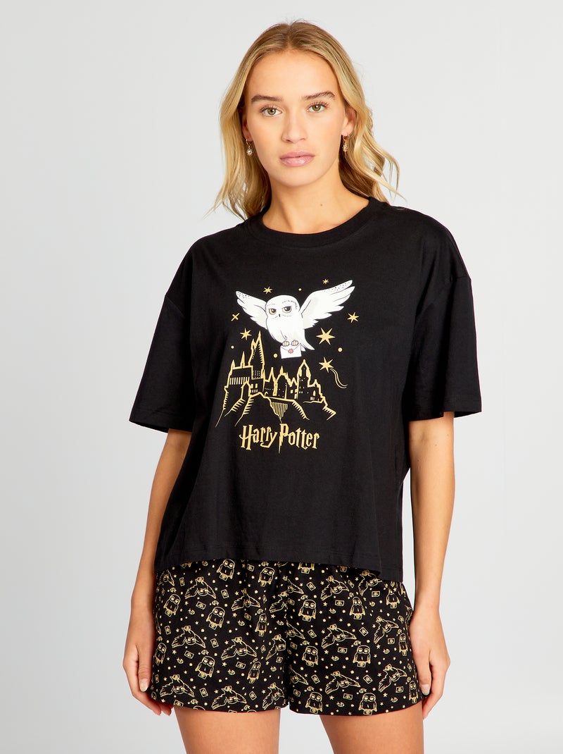 Pijama curto estampado 'Harry Potter' - 2 peças AZUL - Kiabi