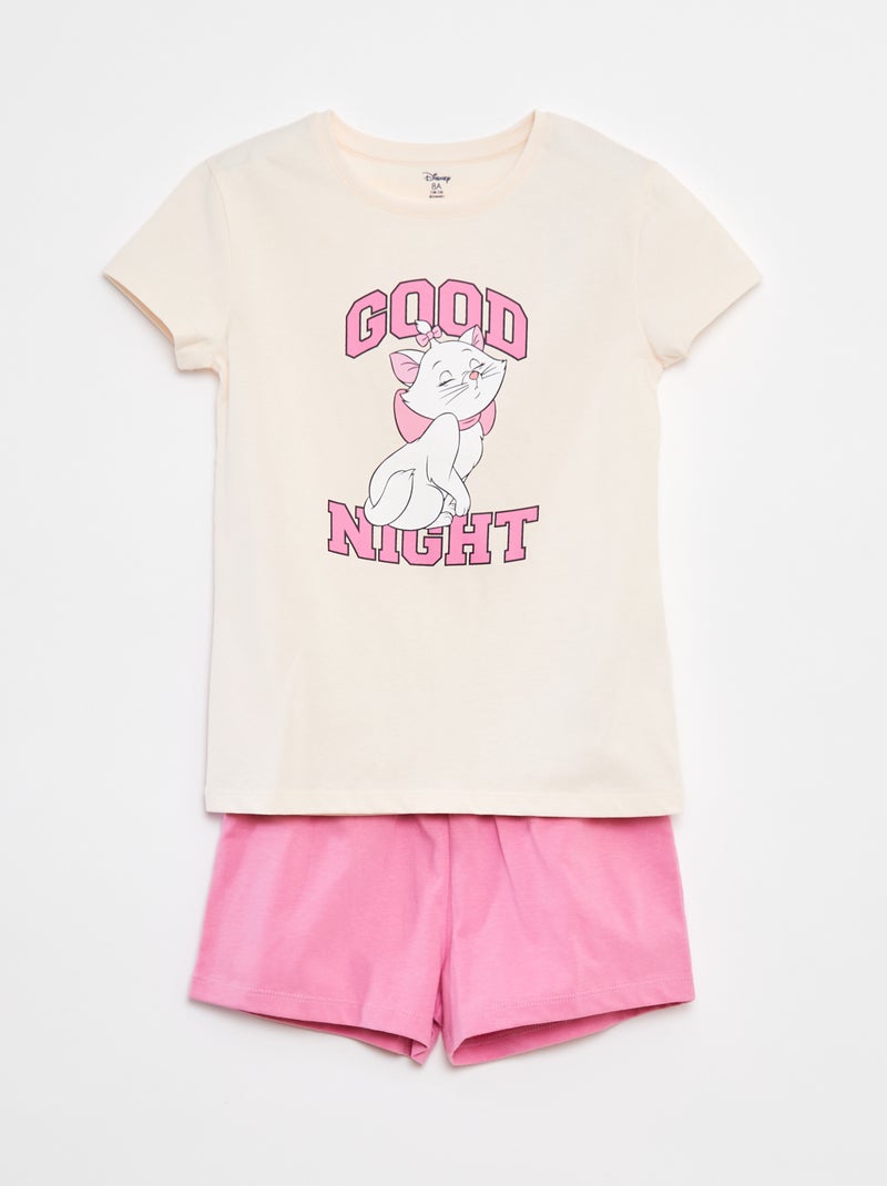 Pijama curto estampado 'Maria' - 2 peças Rosa - Kiabi