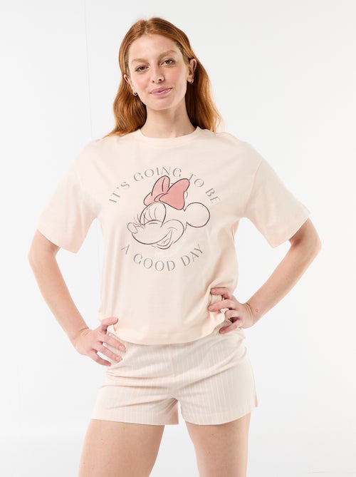 Pijama curto estampado 'Minnie' - 2 peças - Kiabi