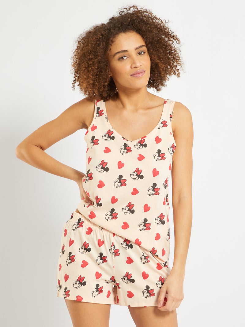 Pijama curto estampado 'Minnie' ROSA - Kiabi