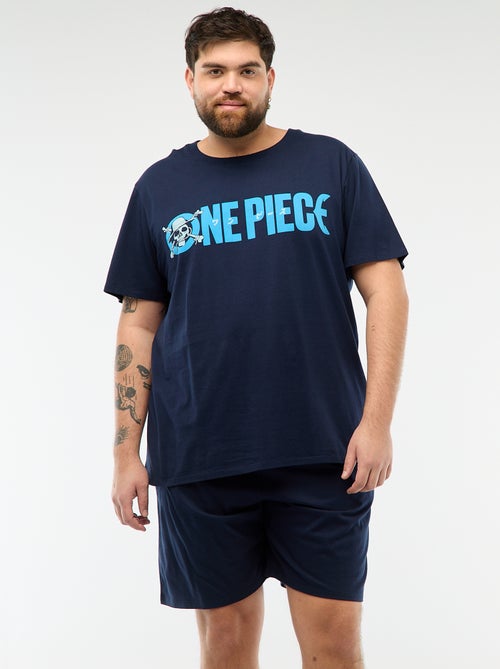 Pijama curto estampado 'One Piece' - 2 peças - Kiabi