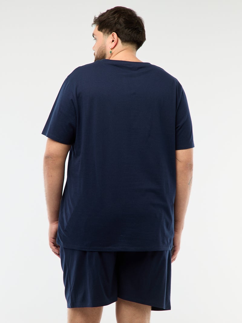 Pijama curto estampado 'One Piece' - 2 peças Cinza - Kiabi