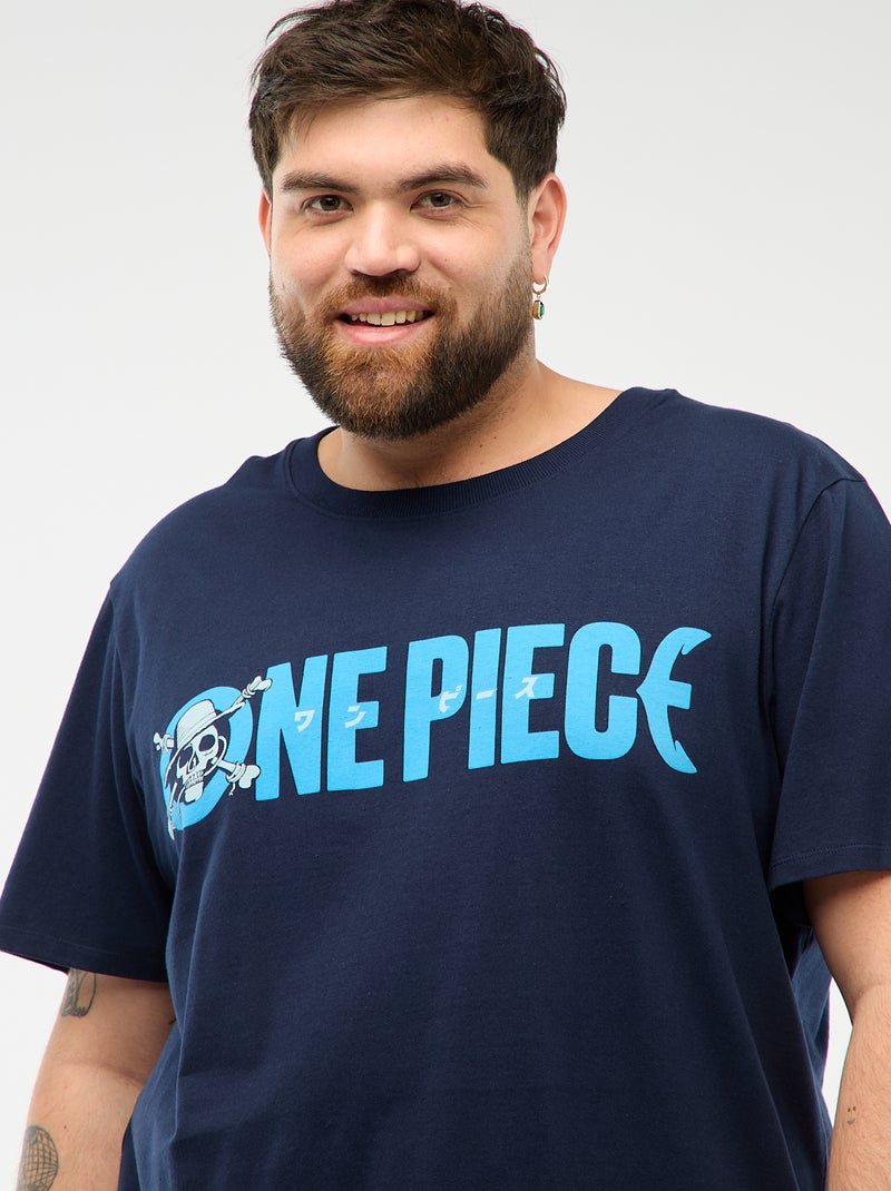 Pijama curto estampado 'One Piece' - 2 peças Cinza - Kiabi