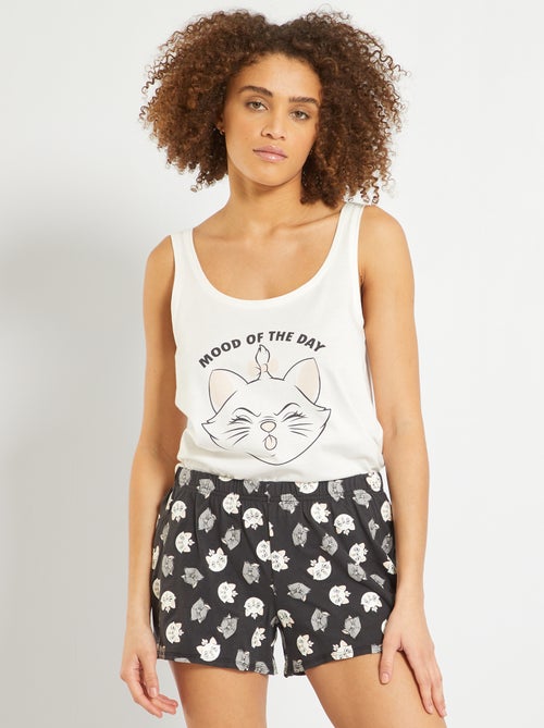 Pijama curto estampado 'Os Aristogatos' - Kiabi