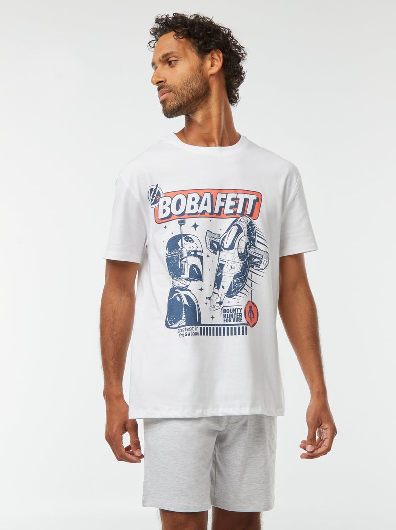 Pijama curto estampado 'Star Wars' - 2 peças BRANCO - Kiabi
