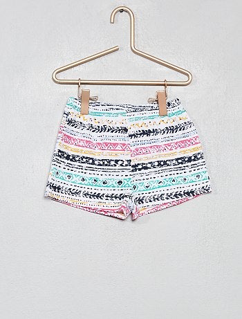 Pijama curto étnico - Kiabi