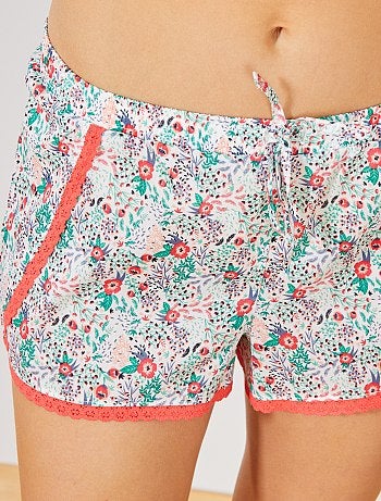 Pijama curto florido - Kiabi