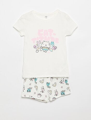 Pijama curto 'Gabby e a casa mágica' - 2 peças