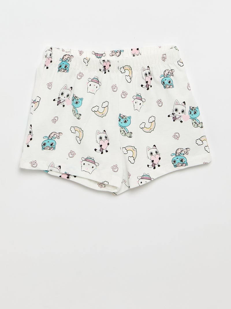 Pijama curto 'Gabby e a casa mágica' - 2 peças Branco - Kiabi