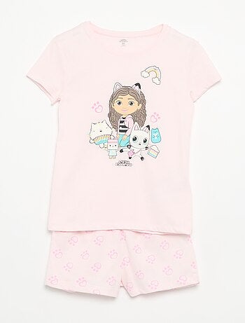 Pijama curto 'Gabby e a casa mágica' - 2 peças