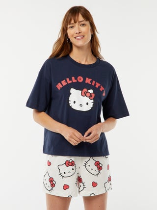 Pijama curto 'Hello Kitty'  - 2 peças