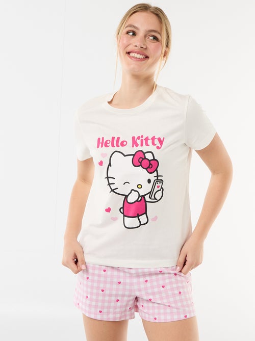 Pijama curto 'Hello Kitty' - 2 peças - Kiabi