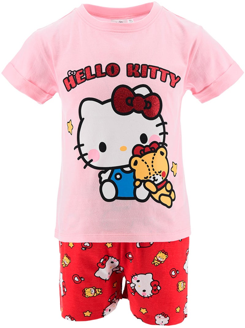 Pijama curto hello kitty rosa menina | licença oficial Rosa - Kiabi