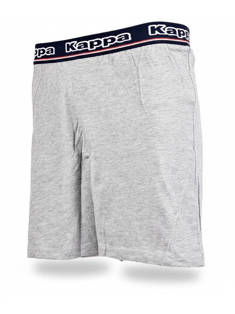 Pijama Curto Homem Algodão KAPPA Azul-cinza - Kiabi