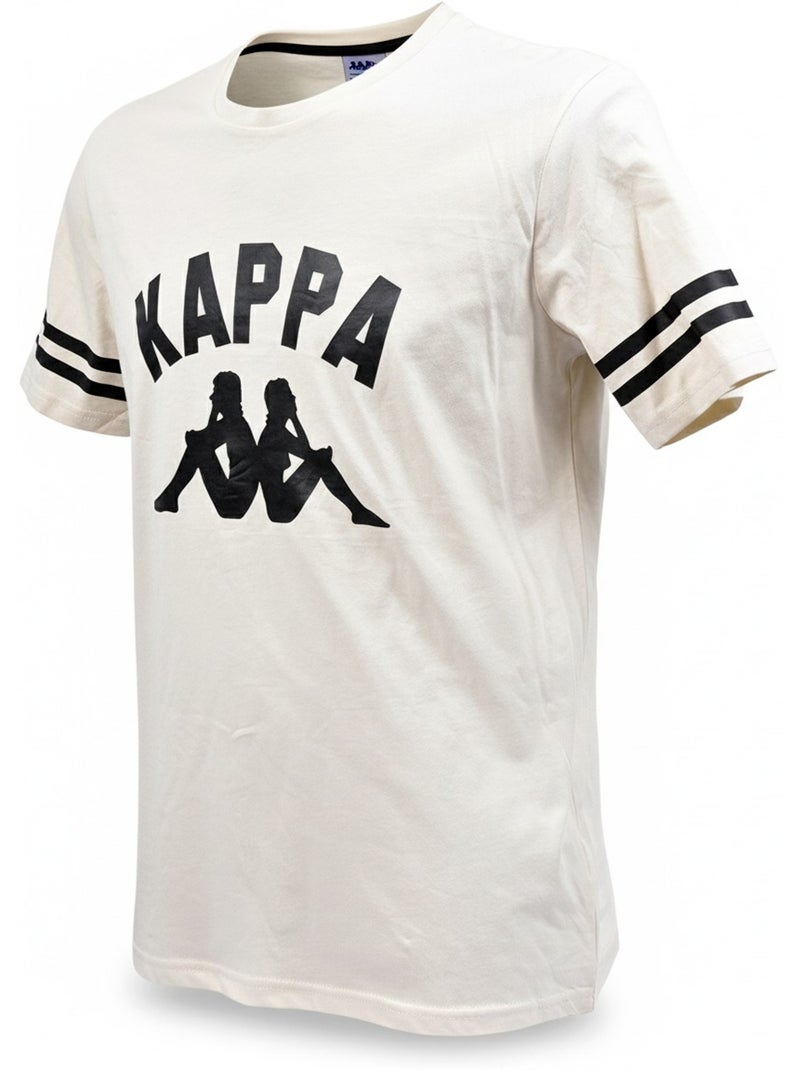 Pijama Curto Homem Algodão KAPPA Bege - Kiabi