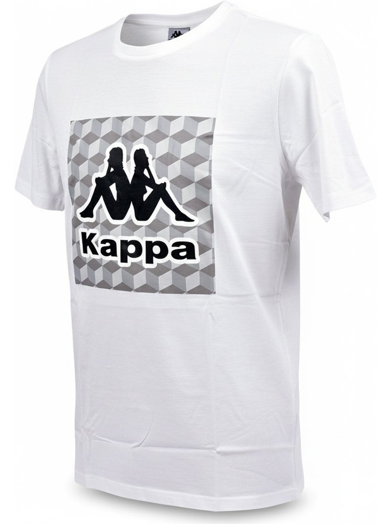 Pijama Curto Homem Algodão KAPPA Branco - Kiabi