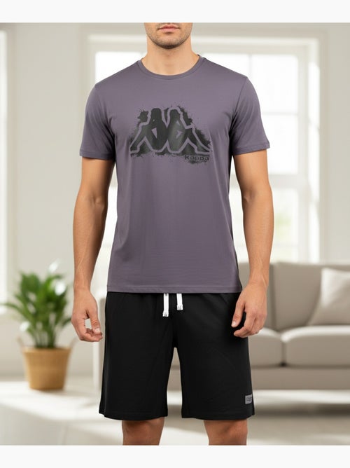 Pijama Curto Homem Algodão KAPPA - Kiabi