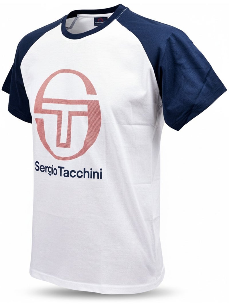 Pijama Curto Homem SERGIO TACCHINI Branco/Marinho - Kiabi