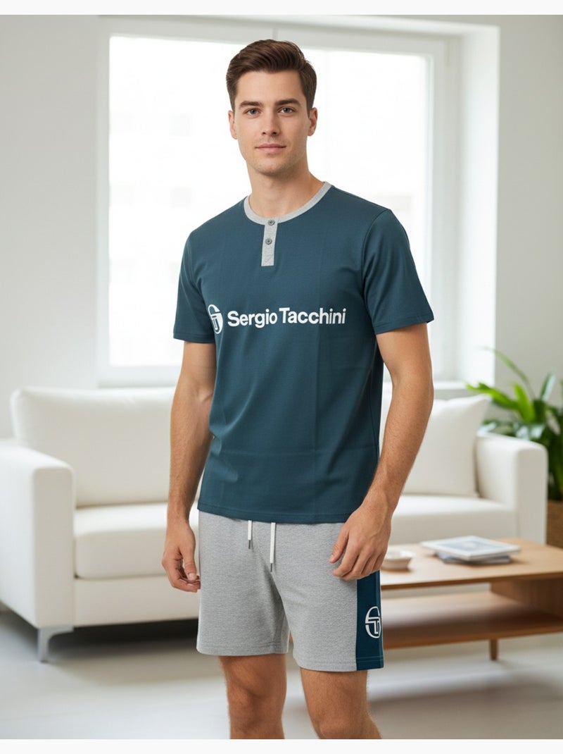 Pijama Curto Homem SERGIO TACCHINI Cáqui - Kiabi