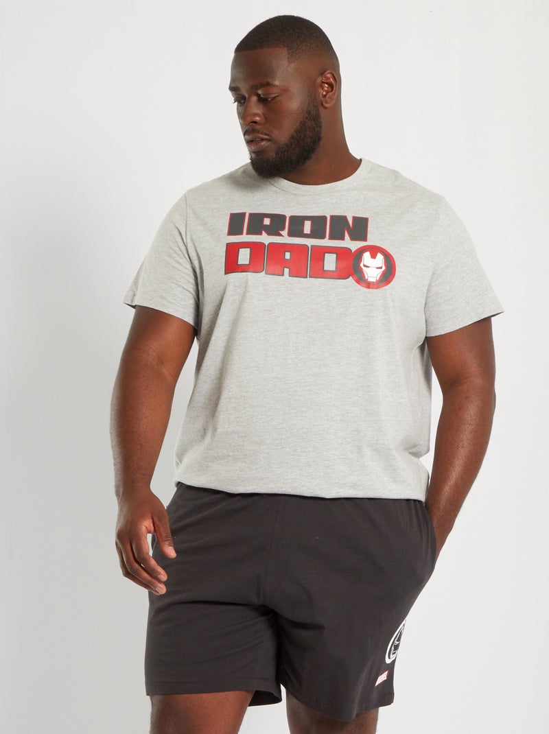 Pijama curto 'Iron Man' - 2 peças PRETO - Kiabi