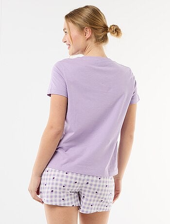 Pijama curto \'Kuromi\' - 2 peças