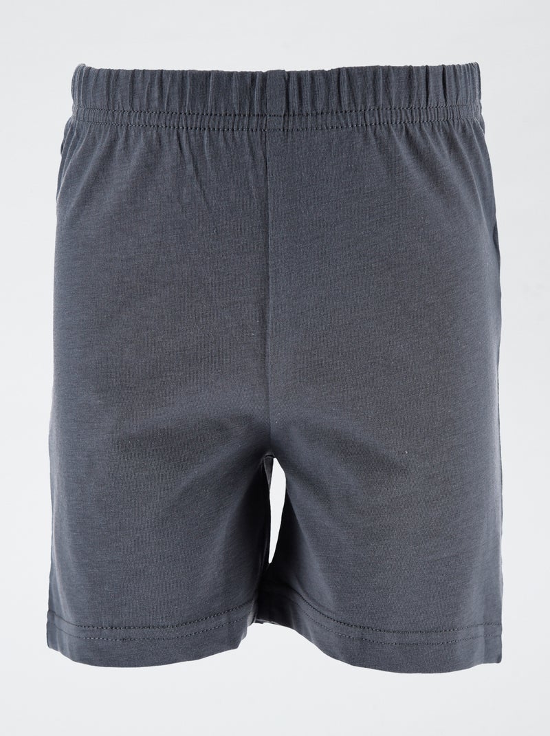 Pijama curto 'Liga da Justiça' CINZA - Kiabi