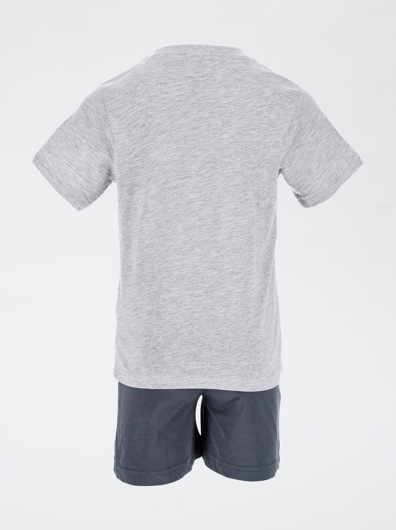 Pijama curto 'Liga da Justiça' CINZA - Kiabi