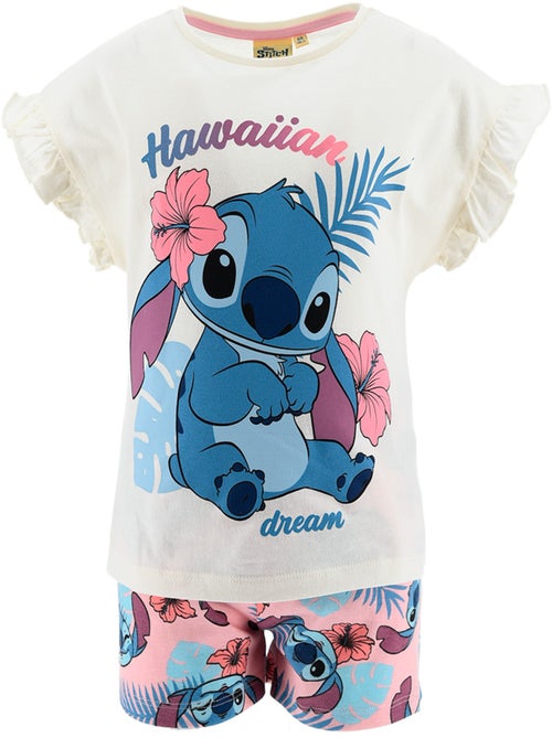 Pijama curto lilo & stitch branco menina | licença oficial - Kiabi Pijama curto lilo & stitch branco menina | licença oficial - Kiabi