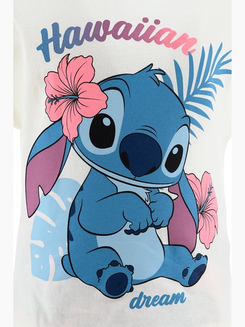 Pijama curto lilo & stitch branco menina | licença oficial - Kiabi Pijama curto lilo & stitch branco menina | licença oficial - Kiabi