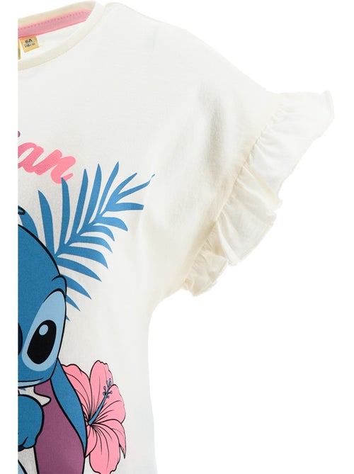 Pijama curto lilo & stitch branco menina | licença oficial - Kiabi Pijama curto lilo & stitch branco menina | licença oficial - Kiabi