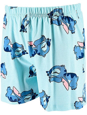 Pijama curto lilo & stitch branco menina | licença oficial