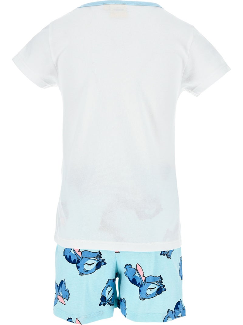 Pijama curto lilo & stitch branco menina | licença oficial Branco - Kiabi