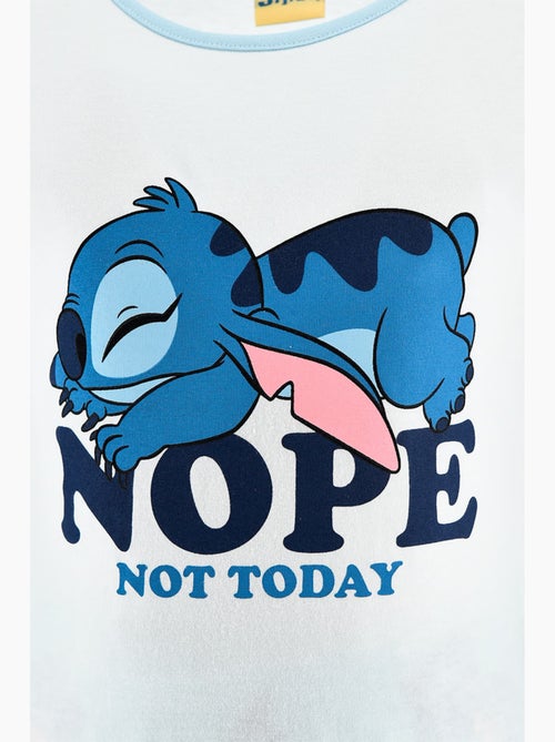 Pijama curto lilo & stitch branco menina | licença oficial - Kiabi