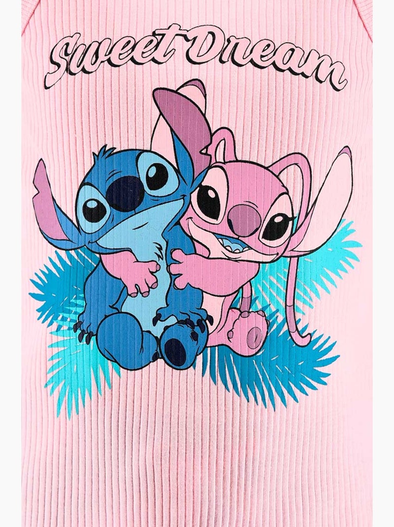 Pijama curto lilo & stitch rosa menina | licença oficial Rosa - Kiabi
