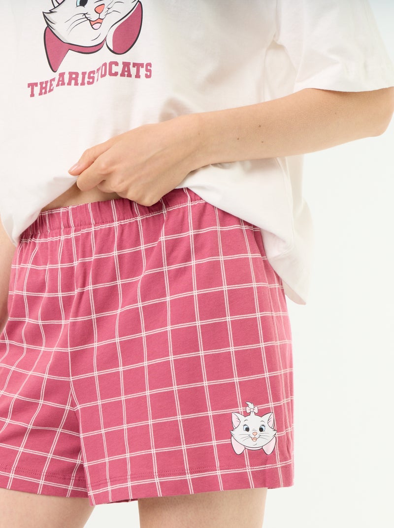 Pijama curto 'Marie' - 2 peças Branco - Kiabi