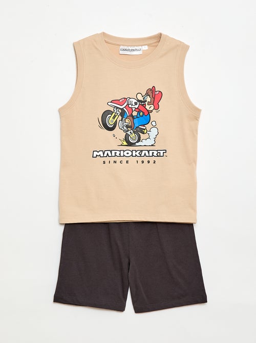 Pijama curto 'Mario Kart' + t-shirt - 2 peças - Kiabi