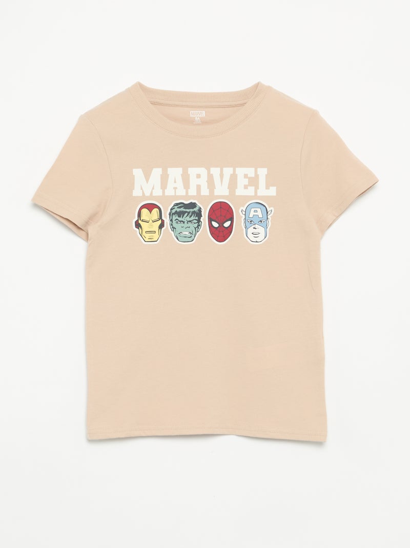 Pijama curto 'Marvel' - 2 peças Bege - Kiabi