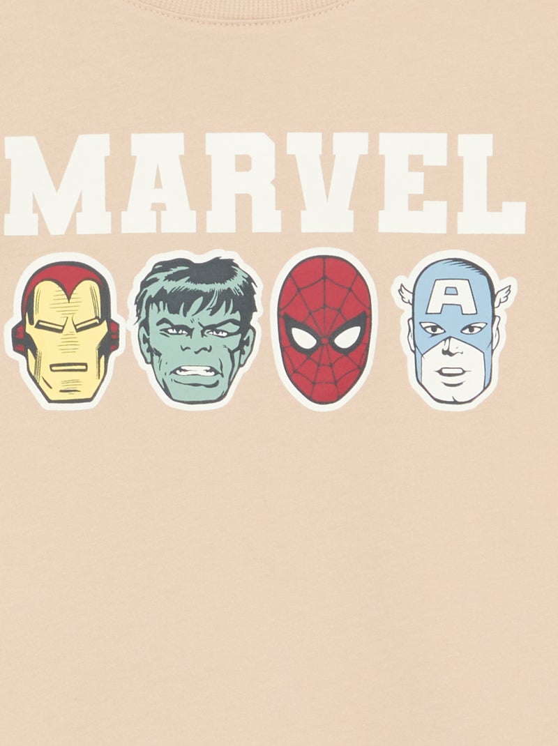 Pijama curto 'Marvel' - 2 peças Bege - Kiabi