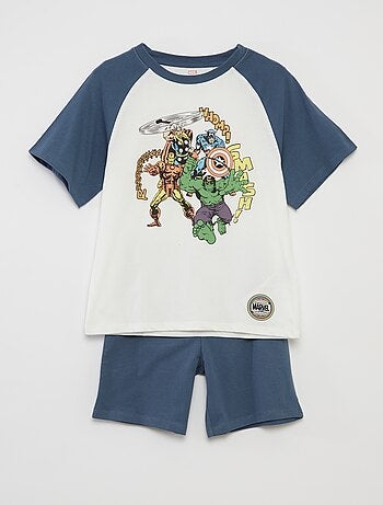 Pijama curto 'Marvel' - 2 peças