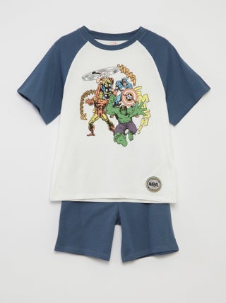 Pijama curto 'Marvel' - 2 peças