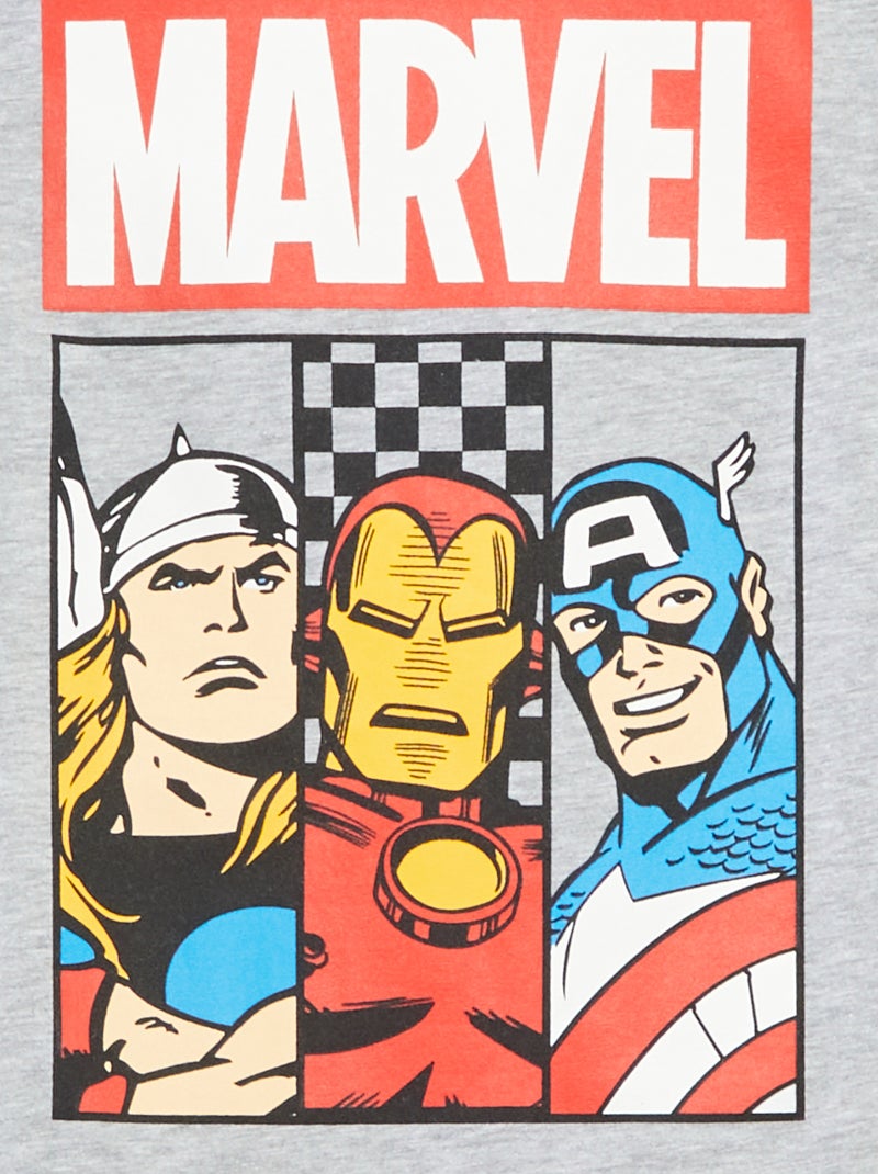 Pijama curto 'Marvel'  - 2 peças CINZA - Kiabi