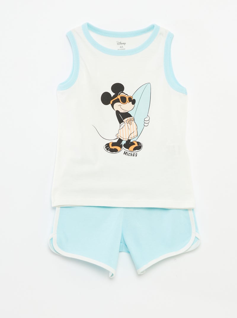 Pijama curto 'Mickey'  - 2 peças BRANCO - Kiabi